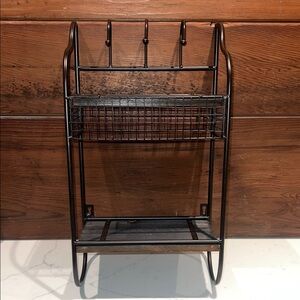 🔥‼️Rustic Wall-Mounted Storage Rack with Hooks‼️🔥